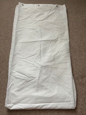 Target White Shower Curtain Panel with Metal Grommets